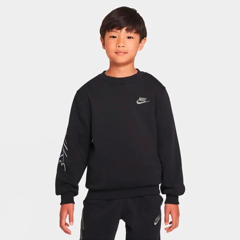 Abrigo Nike Sportswear Club+ Media larga Connect de Niños Negro