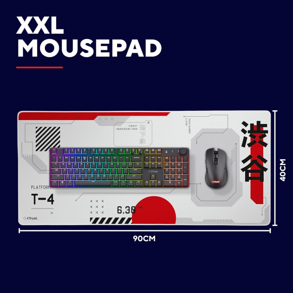 Mousepad Trust Japan Xxl Gxt759 BLANCO