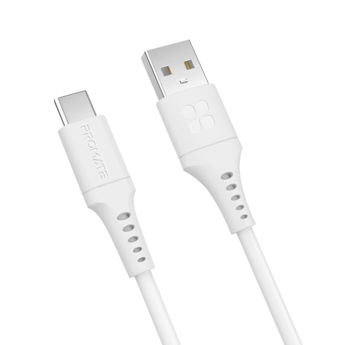 PROMATE POWERLINK-AC120.WHITE CABLE USB-A A USB-C 1.2M - Promate Powerlink-ac120.white Cable Usb-a A Usb-c 1.2m 