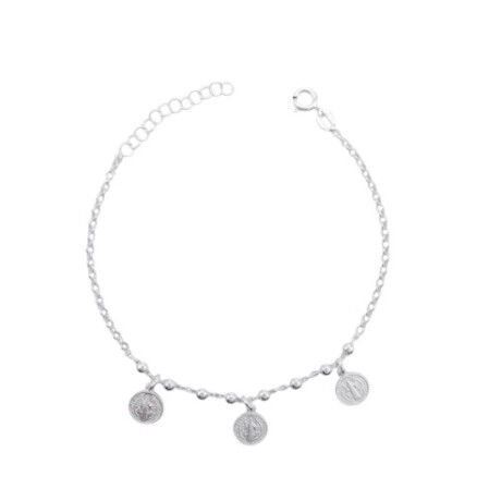 Pulsera de plata 925, SAN BENITO. Pulsera de plata 925, SAN BENITO.