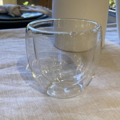 Vaso de vidrio doble 250 cm pequeño Vaso de vidrio doble 250 cm pequeño
