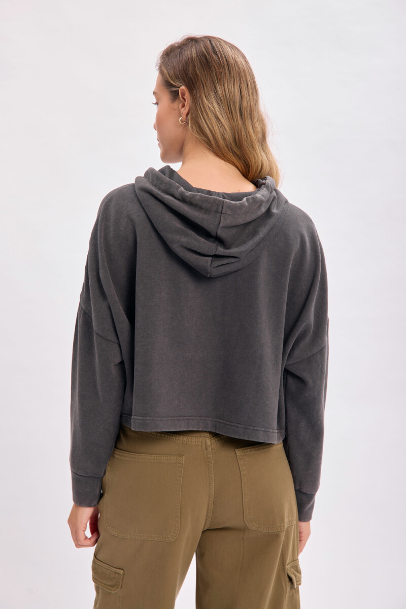 Canguro deportivo cropped Gris Oscuro
