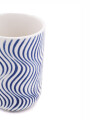 PORTACEPILLO CERAMICA ONDAS AZUL