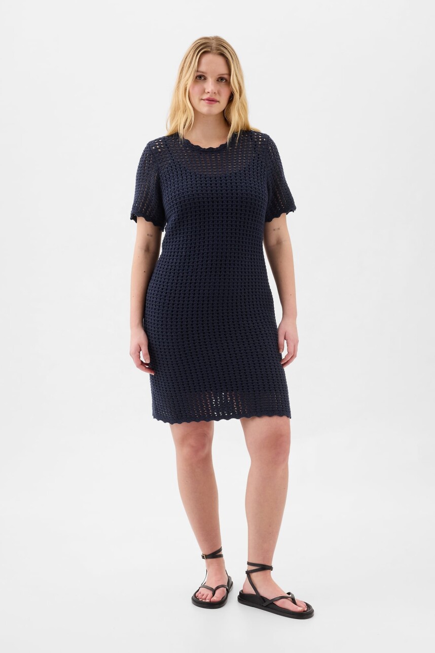 Vestido Crochet Mujer Navy Uniform