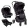 Coche de bebé Bebesit Travel System Swift con asiento giratorio 360Â° Negro