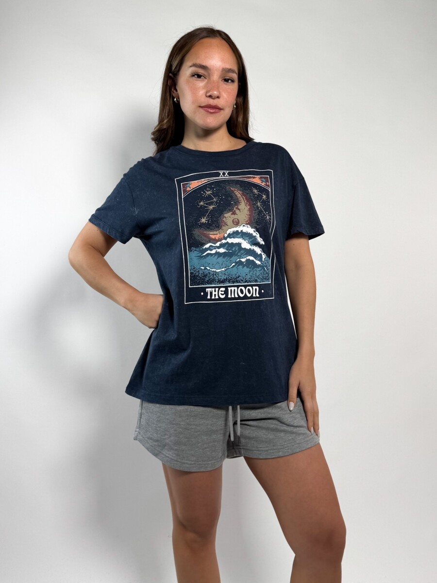 Remera estampada Euge - Azul 