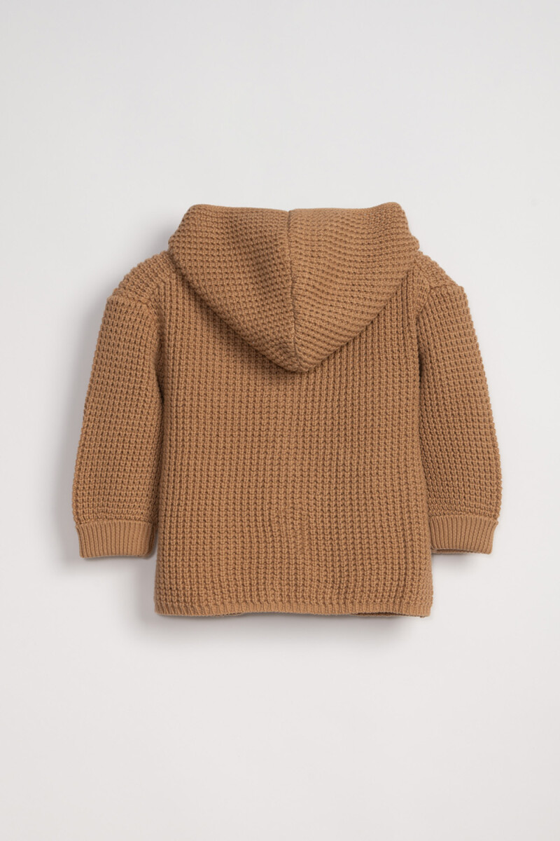 Campera tejida Beige