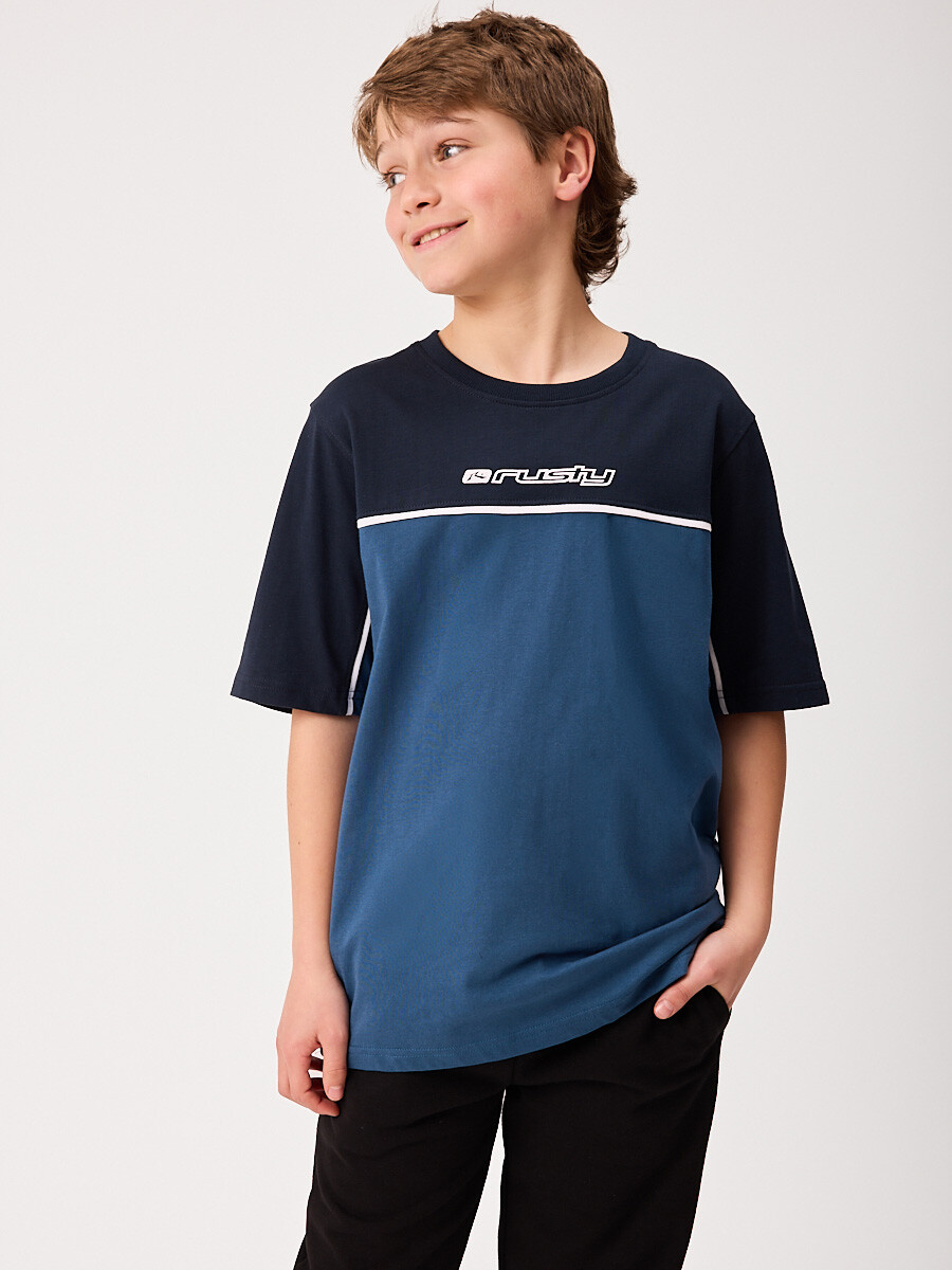 T-SHIRT BOXA TEEN RUSTY - Azul 