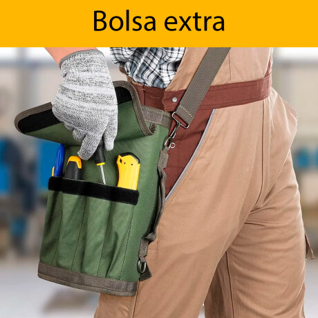 Bolso Herramientas Enrollable Organizador Práctico Verde