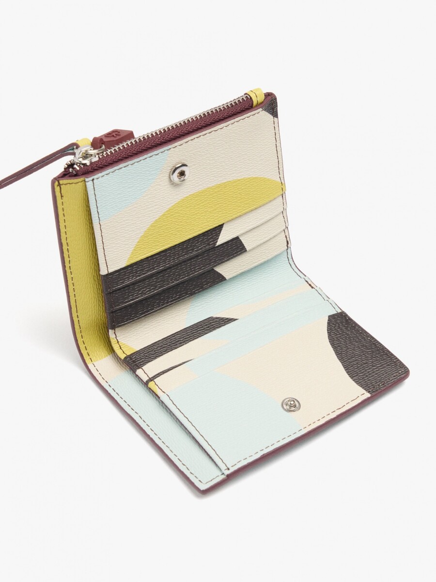 Cartera Estampada Con Textura multicolor