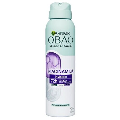 GARNIER OBAO DESODORANTE AEROSOL FEMENINO DERMO NIACINAMIDA 150ml GARNIER OBAO DESODORANTE AEROSOL FEMENINO DERMO NIACINAMIDA 150ml