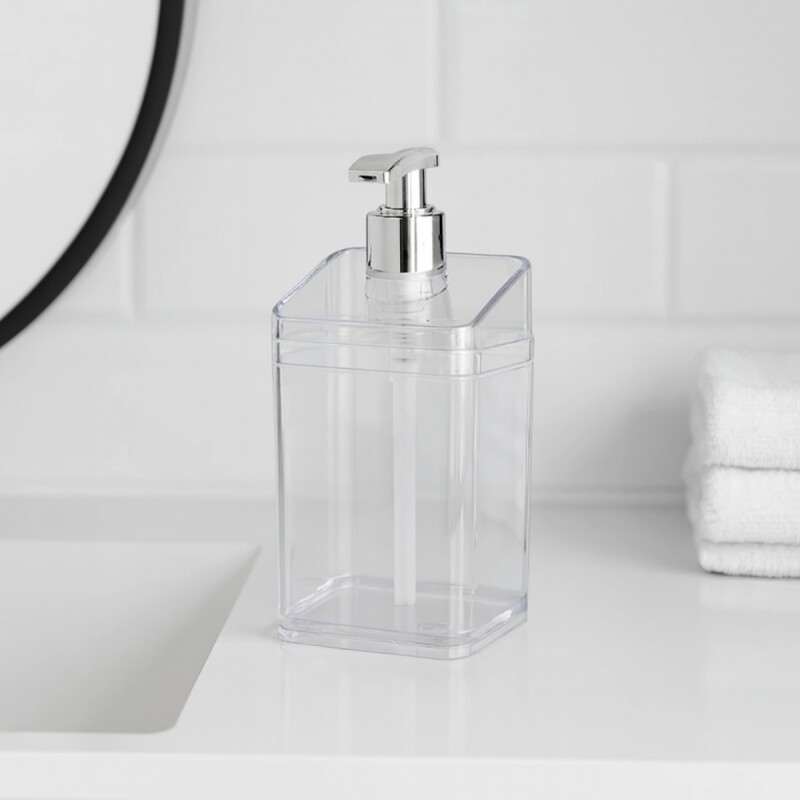 Dispensador de jabón 350ml TRANSPARENTE