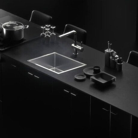 PILETA DE COCINA SIMPLE ACERO INOXIDABLE 40X76.2X24.2CM CON GAMAS DE GRIS