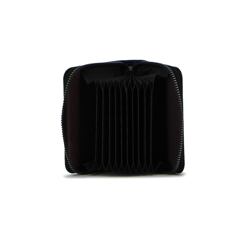 Tarjetero Darkness Con Cierre Negro