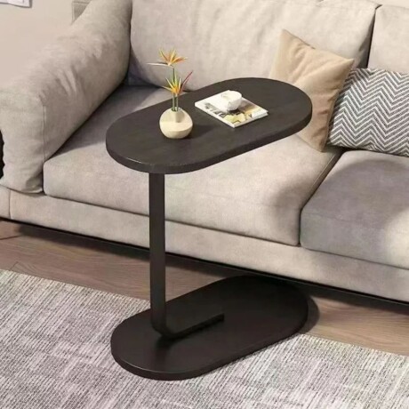Mesa auxiliar Lumax de arrime MDF minimalista para living Negro