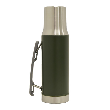 Termo 1Lt Acero Inox con Manija Retráctil y Tapa Mate Comet Verde