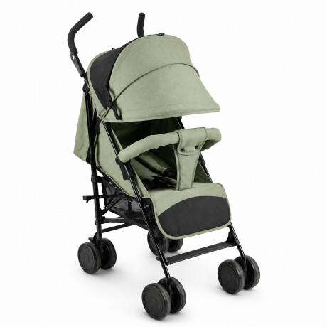 Coche Paraguitas Bebe Reclinable Plegable Compacto 8 Ruedas Verde Claro