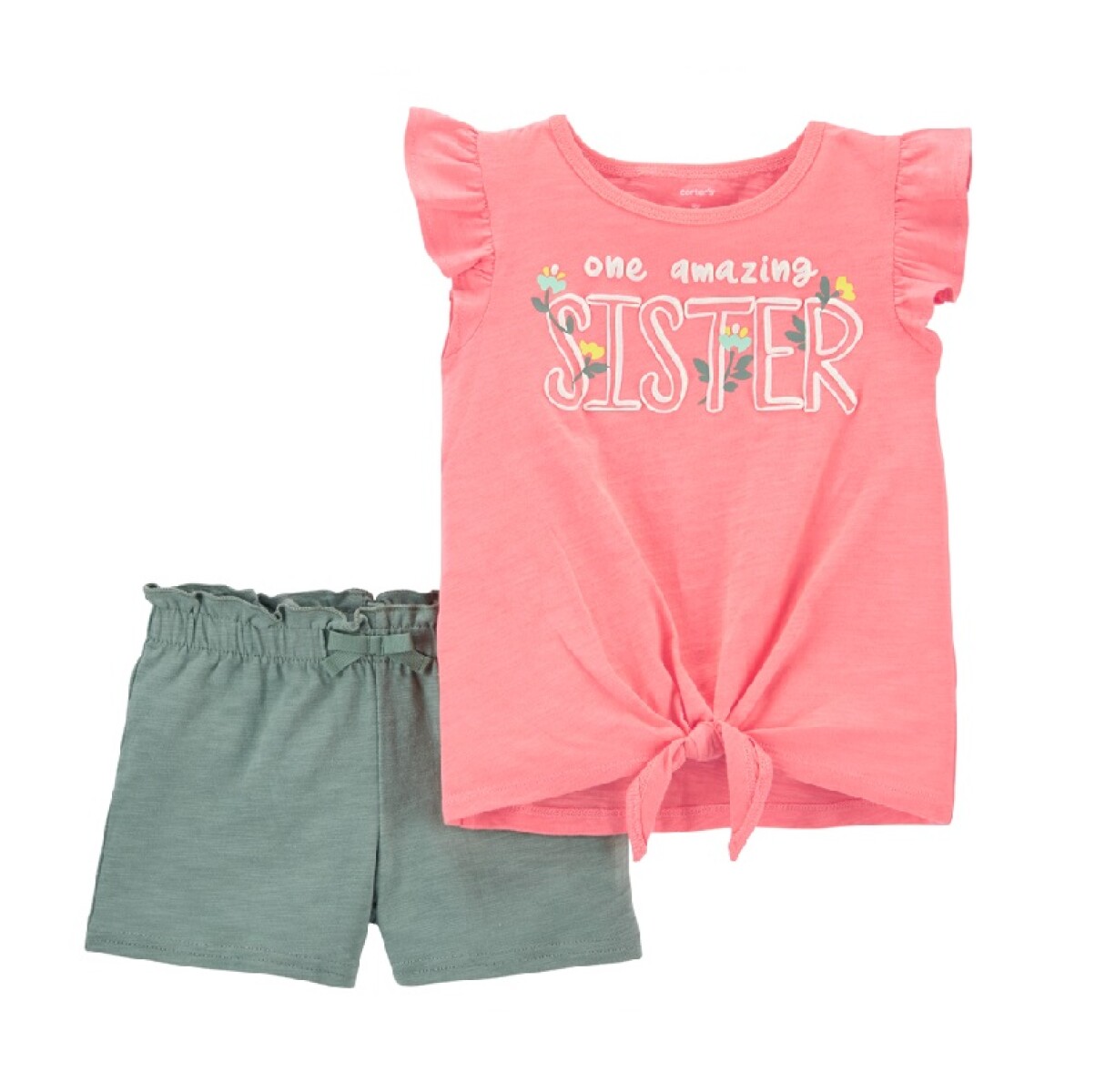 Set Carters 2PZAS Short y Remera 2K384510 - VERDE-SALMON 