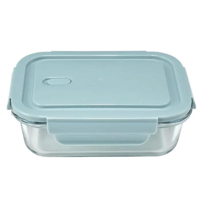 Recipiente Rectangular de Vidrio C/Trabas 1040 ML - X-BX1001 Recipiente Rectangular de Vidrio C/Trabas 1040 ML - X-BX1001