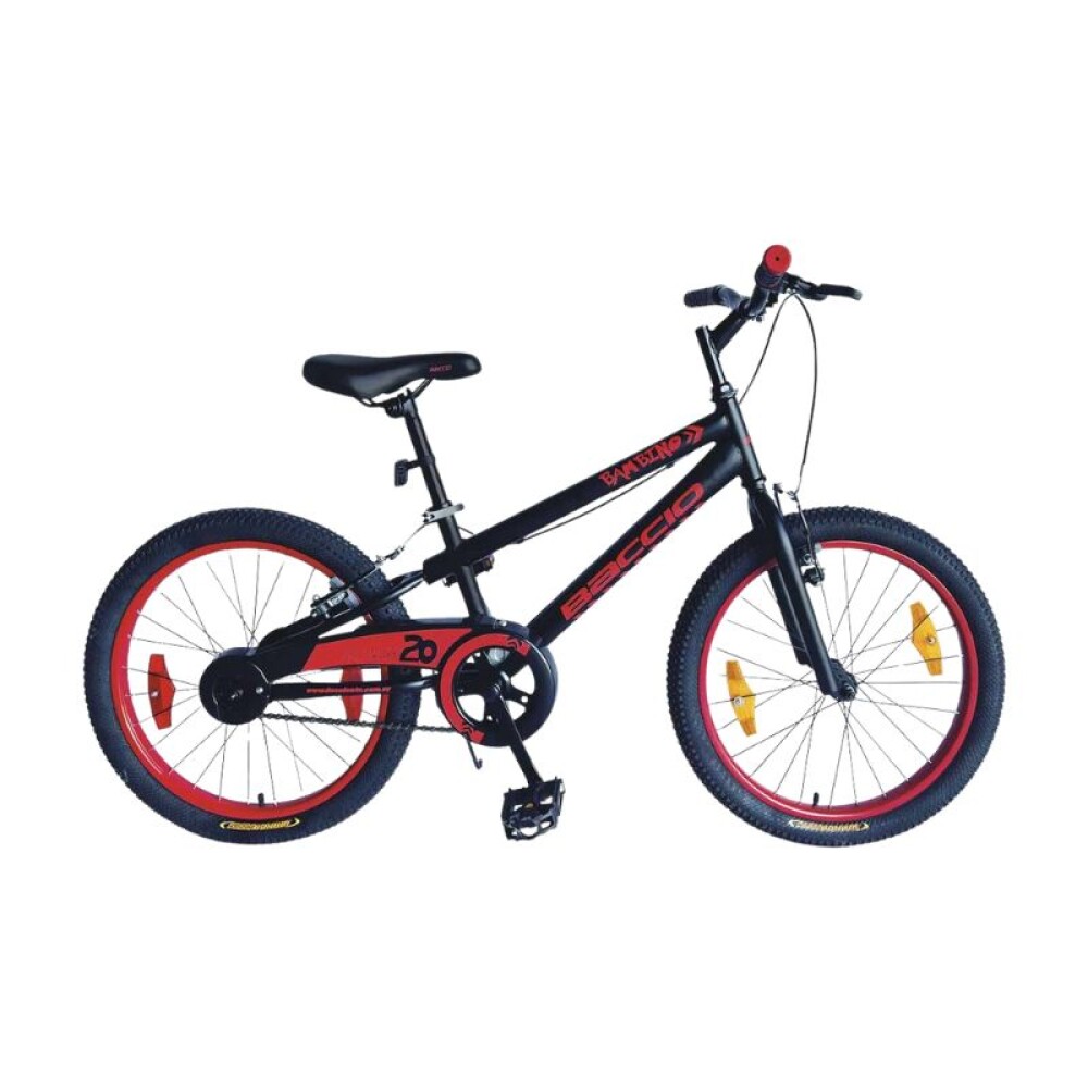 Bicicleta Infantil Bambino - Rodado 20 - Baccio Rojo