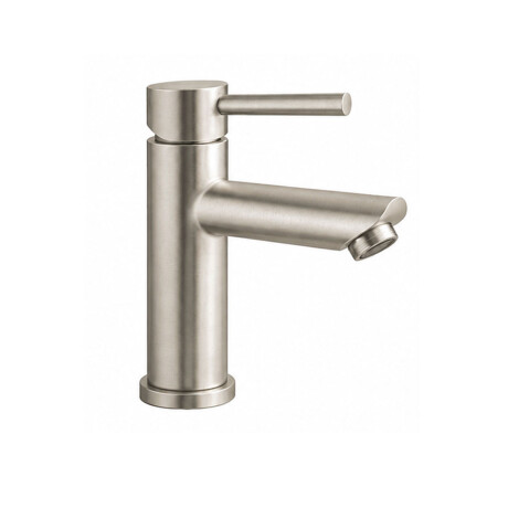 GRIFERIA LAVATORIO BAJO ACERO INOXIDABLE SATINADO RIONE GRIS-BRUSHED NICKEL
