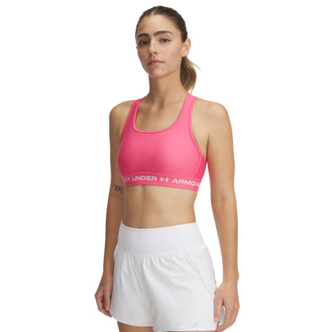 UA Crossback Mid Bra-PPL PNK-672