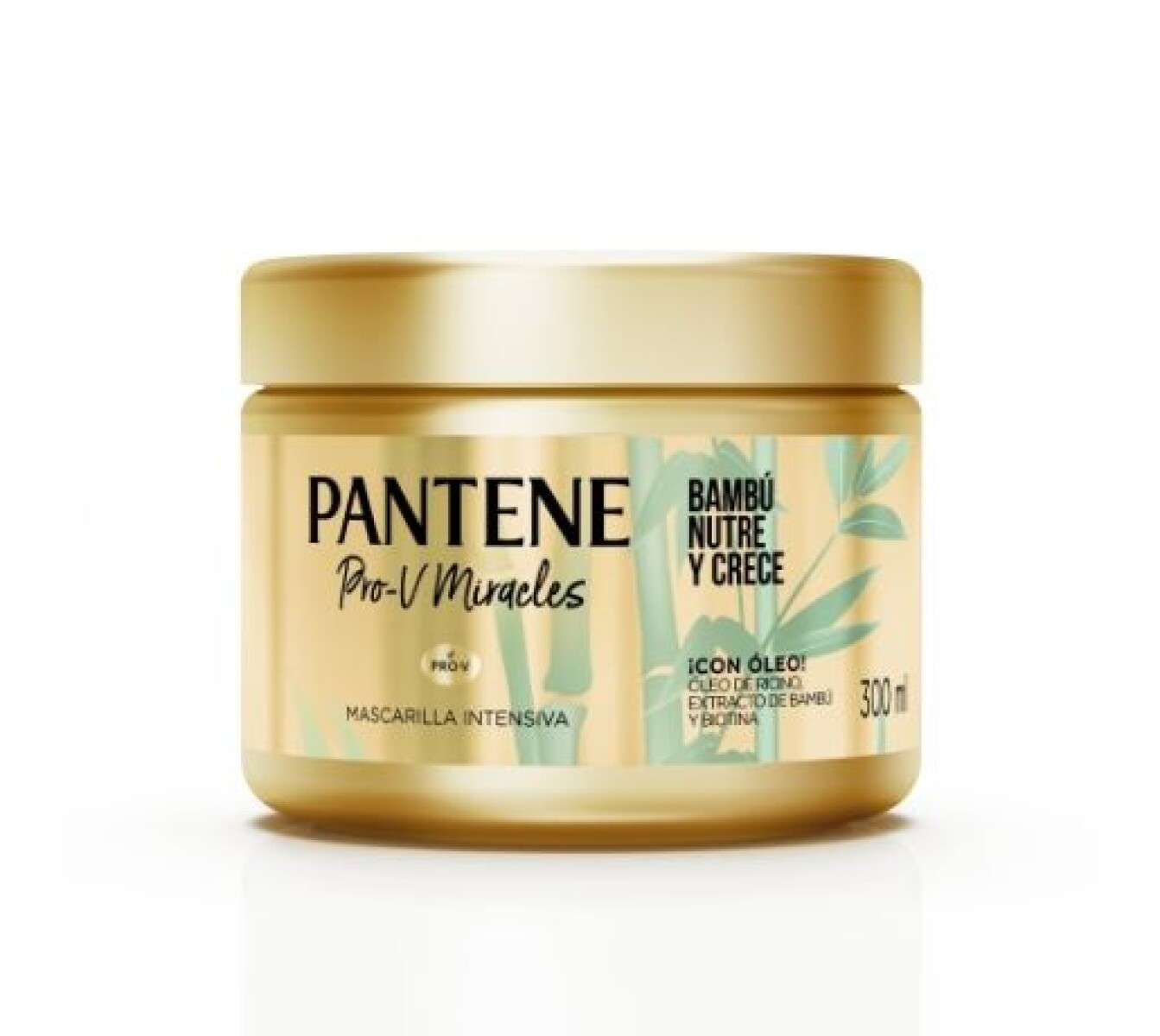 Pantene Mascarilla Intensiva Miracles Bambú Nutre y Crece 300ml – Cabello Fuerte y Saludable 