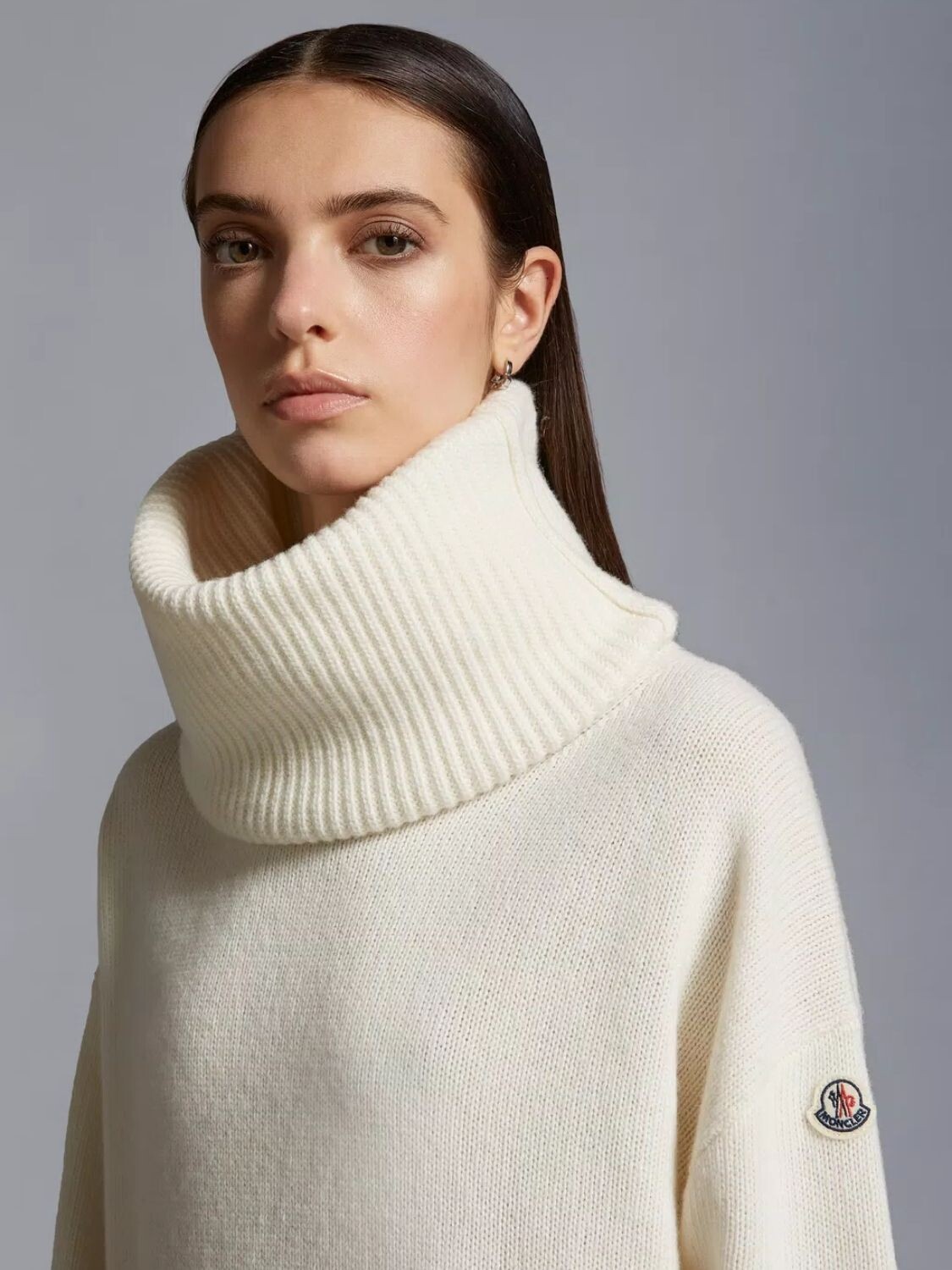 Buzo de lana tejido, MONCLER Blanco