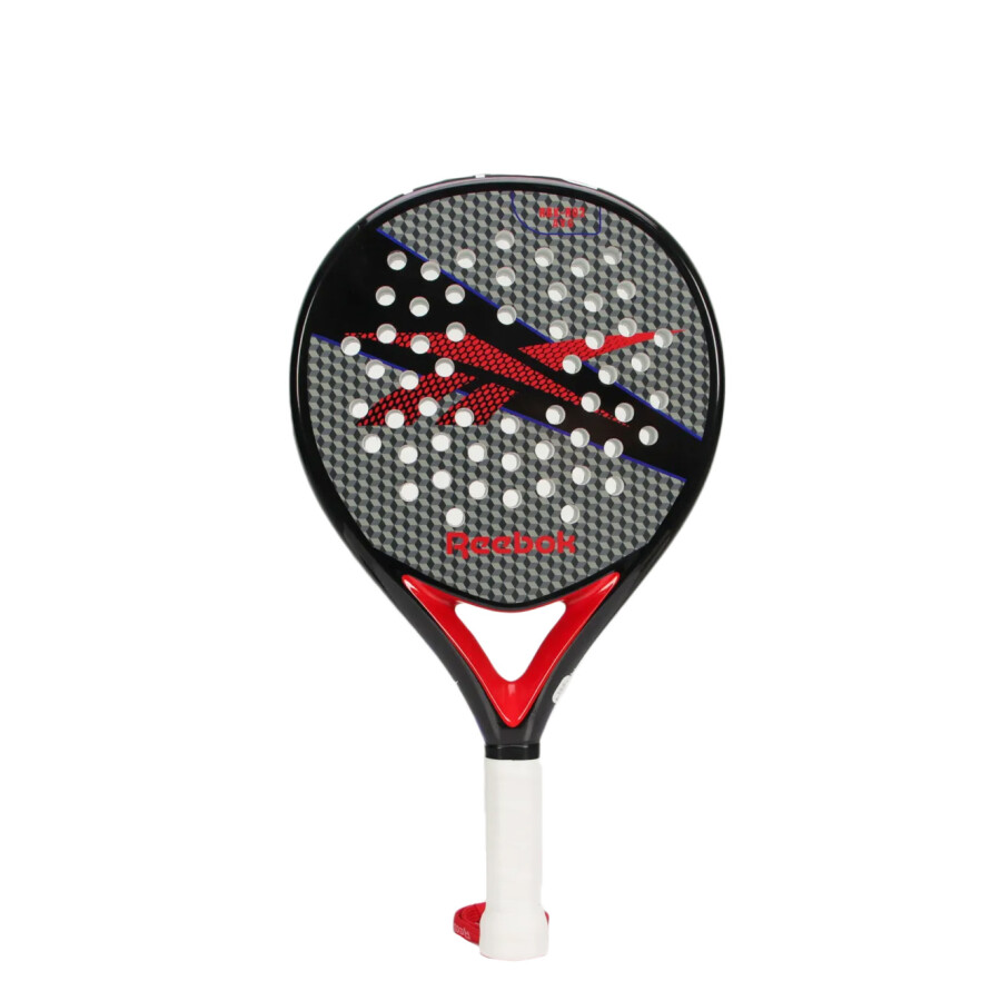 Paleta Reebok Padel Average + Tubo de Pelotas Negro - Gris - Rojo