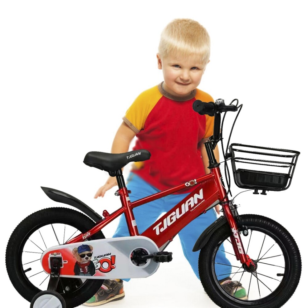 Bicicleta Infantil Rodado 12 Para Niños Con Rueditas Auxiliares Rojo