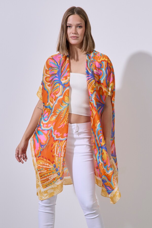 Kimono Printed MULTI/ANARANJADO