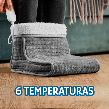 Calienta Pies Cuori Febo Eléctrico 6Niveles Autoapagado 100W Gris