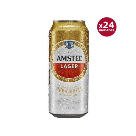 Cerveza Amstel Lager Lata 24 unidades 473 ml