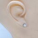 Caravanas en oro 18k blanco y brillantes Caravanas en oro 18k blanco y brillantes