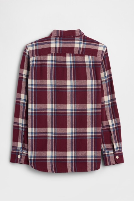 Camisa Flannel Niño Tuscan Red