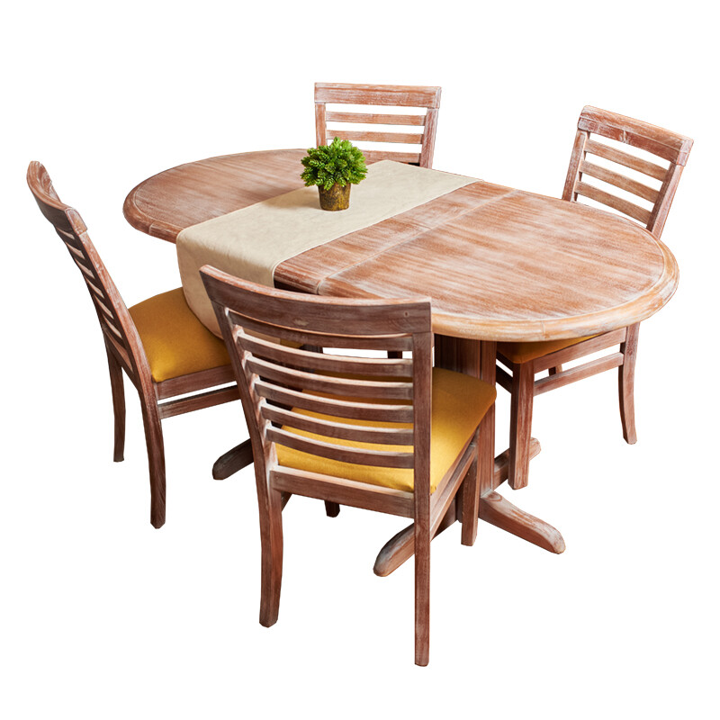 Juego de Comedor Mesa Oval 1.20 m Extensible Curvo Horizontal Juego de Comedor Mesa Oval 1.20 m Extensible Curvo Horizontal