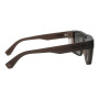 Lentes de sol De Tr90 Cuadrado Flap Negro/Gris