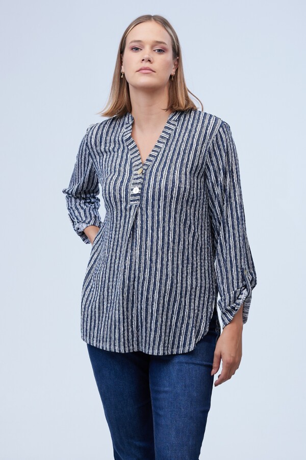 Blusa Casual AZUL/MULTI