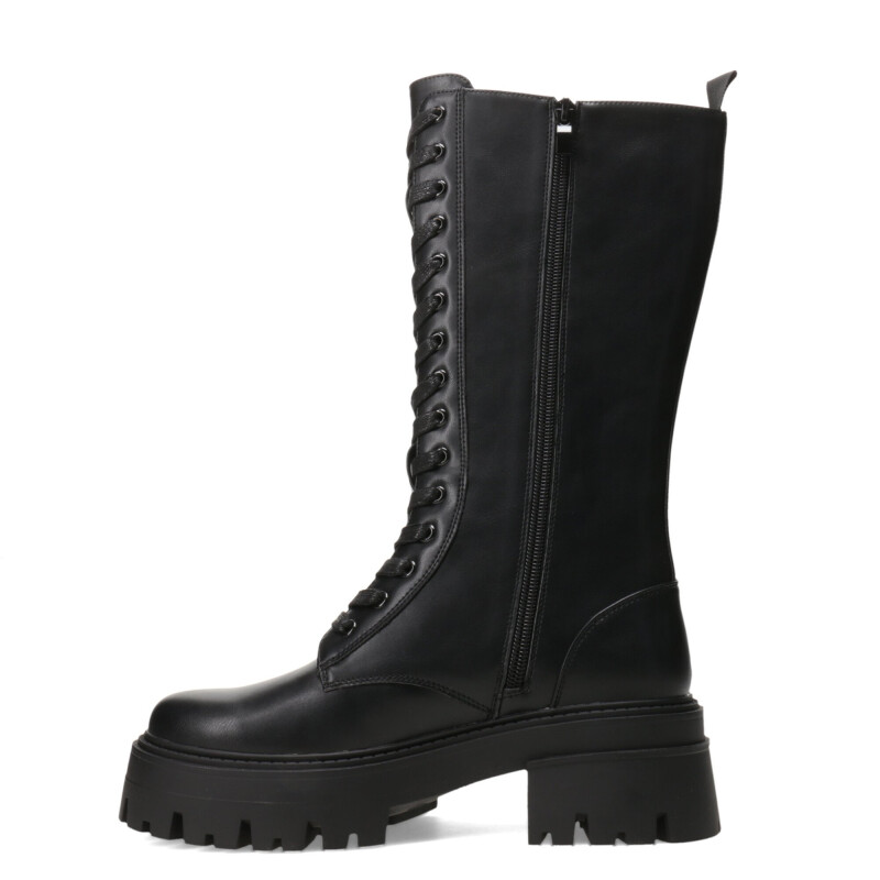 Botas de Mujer Miss Carol TOLLER de caña alta acordonada Negro