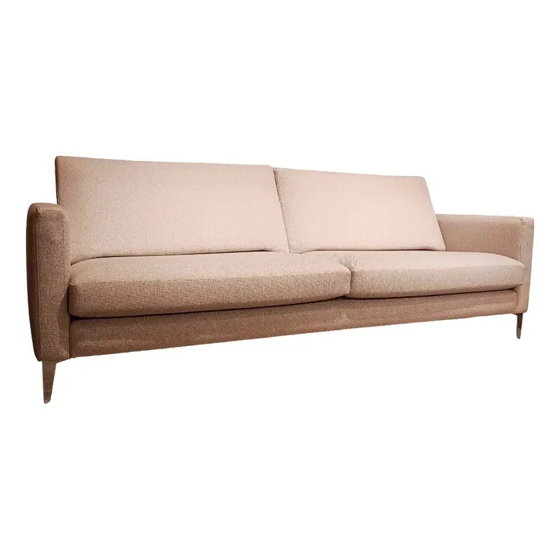 SOFA 3 CUERPOS - TAPIZADO TELA CLARA - PATA ALUMINIO SOFA 3 CUERPOS - TAPIZADO TELA CLARA - PATA ALUMINIO