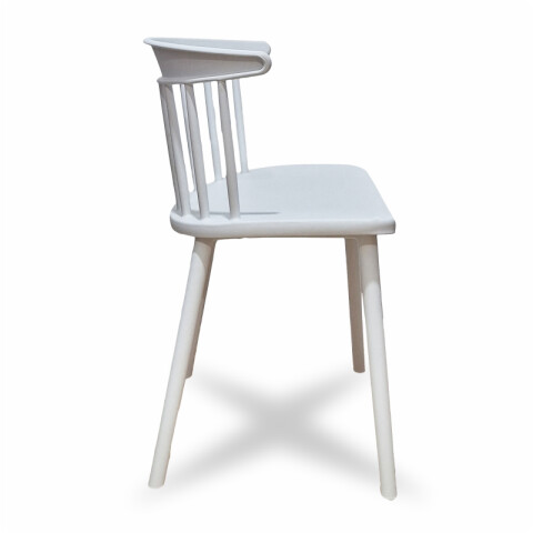 Silla Estilo Curve Luna con Posabrazos - Blanco Silla Estilo Curve Luna con Posabrazos - Blanco