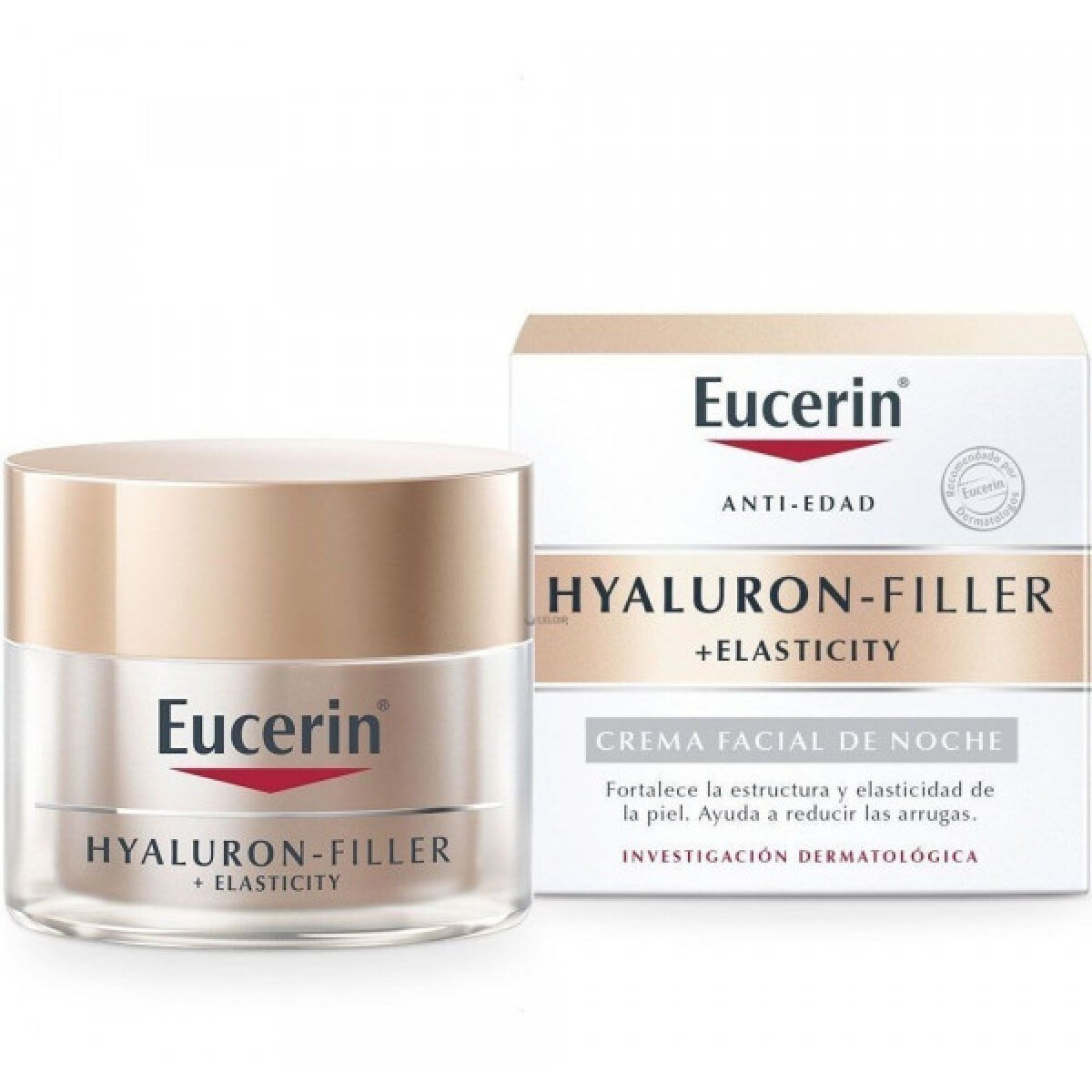 Eucerin Hyaluron-Filler + Elasticity Crema de Noche 50 ml | Regeneración y Elasticidad Nocturna 