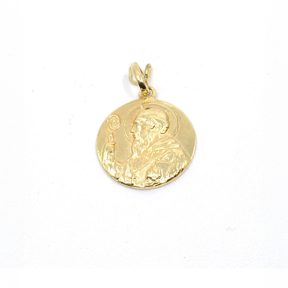 Medalla En Oro 18K amarillo San Benito. 21 mm. Medalla En Oro 18K amarillo San Benito. 21 mm.