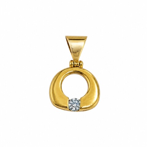 Colgante en Oro con piedra Agua marina Colgante en Oro con piedra Agua marina
