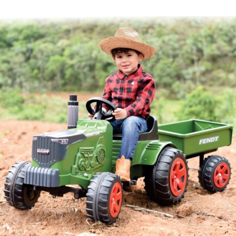 Tractor Infantil Biemme Fendt con Carro y Pedales 001