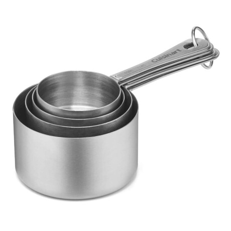4 Unidades De Tazas Medidoras Acero Inoxidable