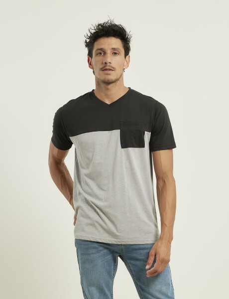 T-shirts Navigator Negro/gris
