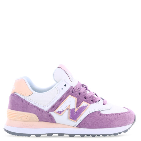 Championes de Mujer New Balance Classics Traditionnels Blanco - Violeta - Rosa