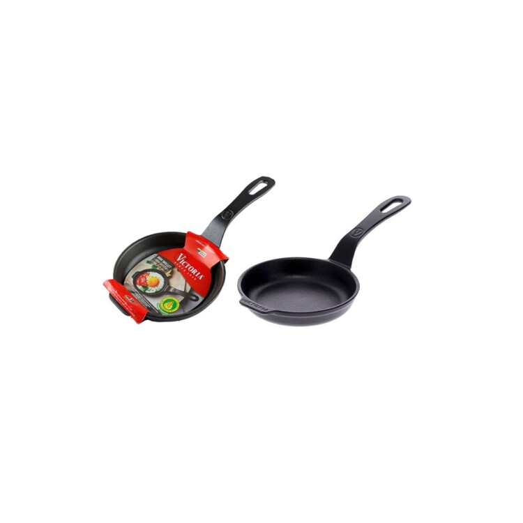 SARTEN VICTORIA HIERRO FUNDIDO 12CM NEGRO