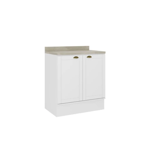 Bajo Mesada Americana 2 Puertas 80 Bco Bajo Mesada Americana 2 Puertas 80 Bco
